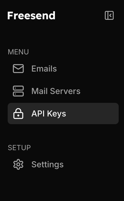 API Key Navigation